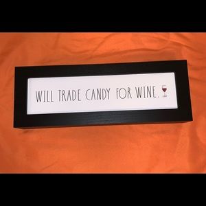 Rae Dunn Halloween Candy Wine Sign